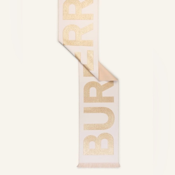 BURBERRY Scarf with glitter thread - Picture 3 of 7